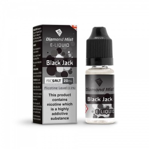 Diamond Mist Nic SALT Black Jack Flavour E-Liquid 10ml - 10mg & 20mg